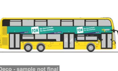 Rietze Alexander Dennis Enviro 500, BVG - FOM, 1:87, Outlet