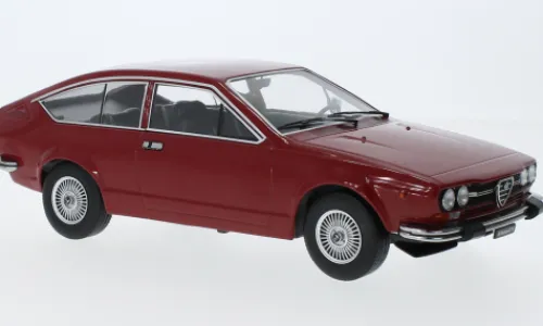 KK Scale Alfa Romeo Alfetta 2000 GTV, dunkelrot, 1976, 1:18, Best
