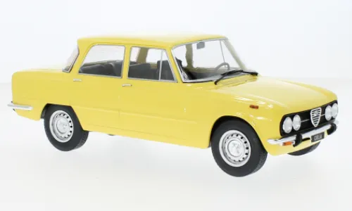 MCG Alfa Romeo Giulia Nuova Super, hellgelb, 1974, 1:18, New