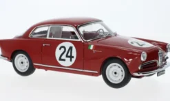 Kyosho Alfa Romeo Giulietta Sprint Veloce, Targa Florio, 1958, #24, N.Todaro/R.Barbato, 1:18, New