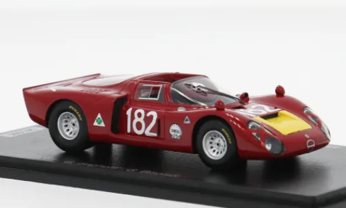 Spark Alfa Romeo T33/2, Targa Florio, 1968, #182, G.Baghetti/G.Biscaldi, 1:43, Best