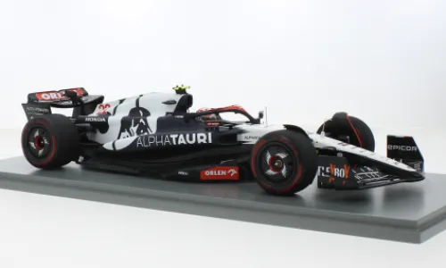 Spark Alpha Tauri AT04, Formel 1, GP Bahrain, 2023, Scuderia Alpha Tauri, #22, Y.Tsunoda, 1:18, Outlet