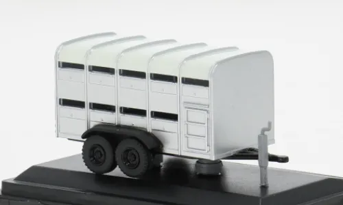 Oxford Anhänger Livestock Trailer, grau, 1:76, Discount