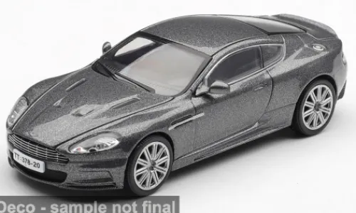 Mini GT Aston Martin DBS with English Blister Packaging, dunkelgrau, 2006, James Bond 007 – Casino Royale, 1:64,