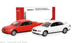 Herpa MiniKit Audi A4, rot/weiss, 1:87, Outlet