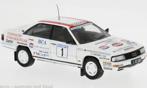 IXO Audi 200 (C3) Quattro, Rally Schweden, 1989, #1, S.Blomqvist/B.Melander, 1:43, Online