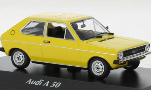 Maxichamps Audi 50, gelb, 1975, 1:43, Hot