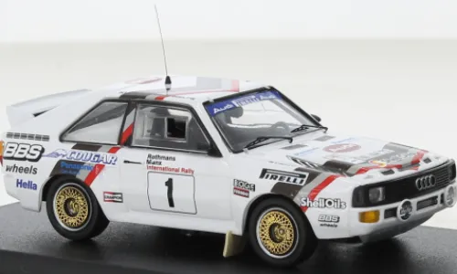 Trofeu Audi Sport quattro, Rallye Manx, 1984, #1, H.Mikkola/A.Hertz, 1:43, Hot