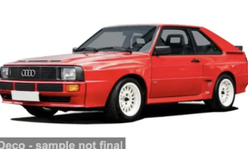 Bburago Audi Sport quattro, rot/schwarz, 1985, 1:24, Hot