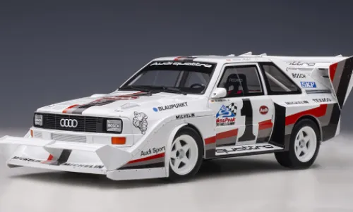AUTOart Audi Sport quattro S1 E2, International Hill Climb, Pikes Peak, 1987, #1, W.Röhrl, 1:18, Sale