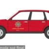 Oxford Austin Maestro, London Fire Brigade, 1:76, Hot