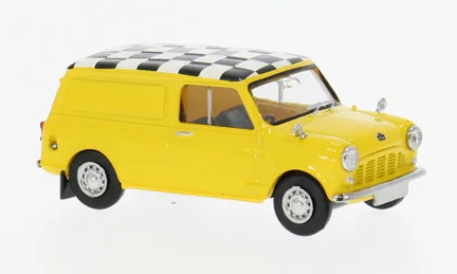 Brekina Austin Mini Countryman, gelb, 1960, Checkered Flag, 1:87, Outlet