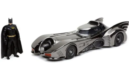 Jada Batman Batmobile, chrom, 1989, Batman, 1:24, Hot