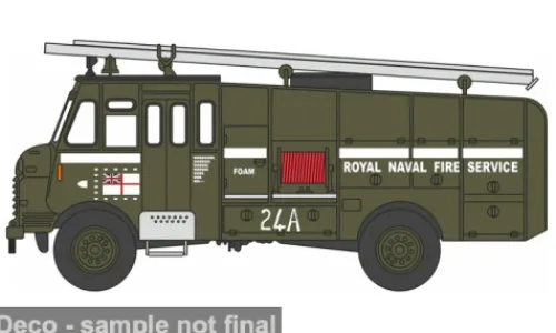 Oxford Bedford RLHZ Green Goddess, Royal Navy Fire Service/Firemans Strike 1977/8, 1:76, Clearance