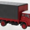 Brekina Bedford TK PP, rot/schwarz, 1960, 1:87,