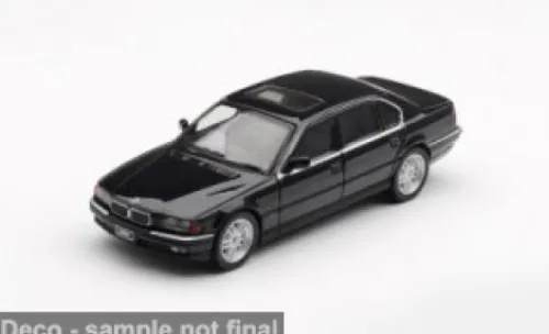 Mini GT BMW 750iL (E38), schwarz, 1999, 1:64, Best