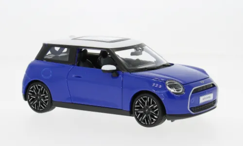 Maisto BMW Mini Cooper SE (J01), blau/weiss, 2024, 1:24, New