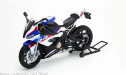 Welly BMW S1000 RR, blau/Dekor, 1:12, Hot
