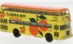 Brekina Büssing D2U Doppeldecker, 1960, BVG - Florida Boy Orange, 1:87,