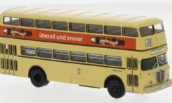 Brekina Büssing D2U Doppeldecker, 1960, BVG - Handelsgold, 1:87, Best