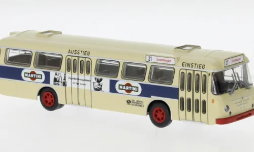 Brekina Büssing Senator 12 D, 1962, Bad Kreuznach - Martini, 1:87, Outlet