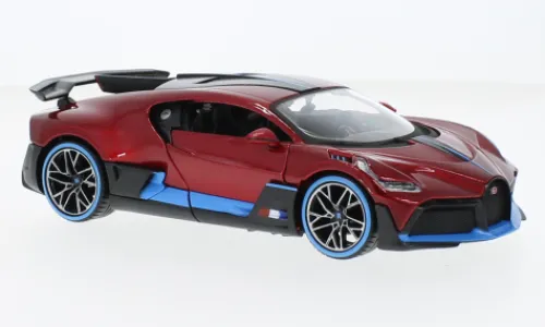 Maisto Bugatti Divo, rot/hellblau, 2024, 1:24, Online