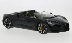 Bburago Bugatti W16 Mistral Cabriolet, schwarz, 1:18, Outlet