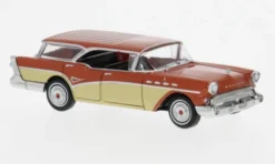 Brekina Buick Century Caballero, orange/hellbeige, 1957, 1:87, New