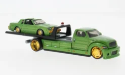 Maisto Buick Flatbed, grün/gold, 1987, 1:64, New