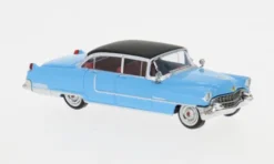 Brekina Cadillac Fleetwood, blau/schwarz, 1955, 1:87,