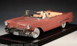 Stamp Models Cadillac Series 62 Convertible, dunkelrosa, 1957, 1:18, Best