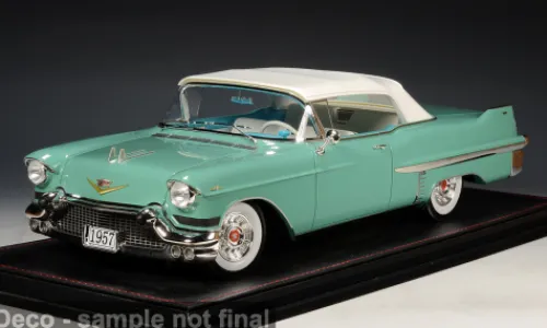 Stamp Models Cadillac Series 62 Convertible, türkis/weiss, 1957, 1:18, Outlet