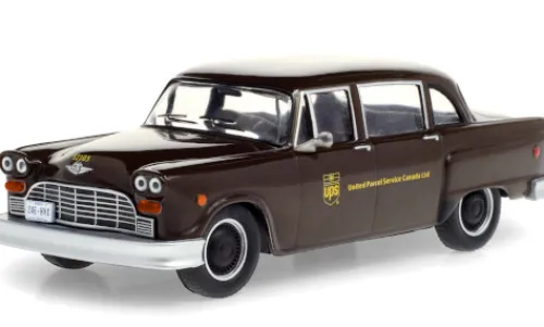 Greenlight Checker Taxicab Parcel Delicery, 1975, UPS - United Parcel Service Canada Ltd., 1:43, Sale
