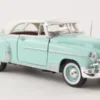 Motormax Chevrolet Bel Air Hardtop, helltürkis/weiss, 1950, 1:24, Outlet