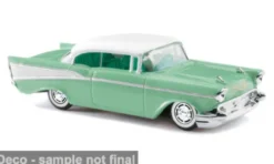 Busch Chevrolet Bel Air, hellgrün/weiss, 1957, 1:87, Hot