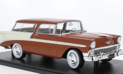 KK Scale Chevrolet Bel Air Nomad, braun/beige, 1956, 1:18, Best