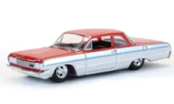 Greenlight Chevrolet Biscayne, rot/silber, 1964, 1:64, New
