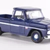Motormax Chevrolet C10 Fleetside Pick Up, dunkelblau, 1966, 1:24, Clearance