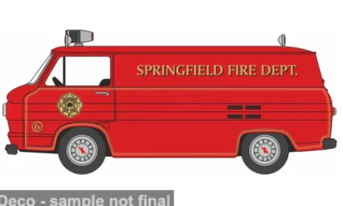 Oxford Chevrolet Corvair 95 Corvan, 1961, Springfield Fire Dept., 1:87, Discount