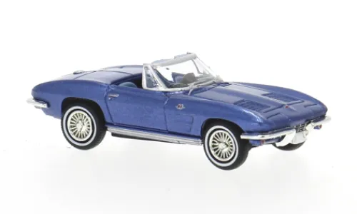 Brekina Chevrolet Corvette C2 Cabrio, blau, 1962, 1:87, Clearance