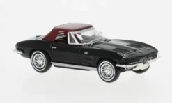 Brekina Chevrolet Corvette C2 Cabrio, schwarz, 1962, 1:87, Outlet