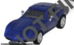 Majorette Chevrolet Corvette (C3), dunkelblau, 1976, 1:64, Best
