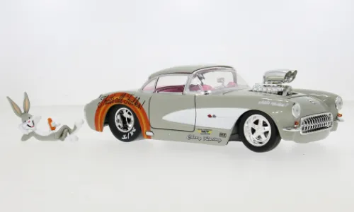 Jada Chevrolet Corvette (C1), 1957, Looney Tunes - Bugs Bunny, 1:24, Outlet