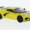 PCX87 Chevrolet Corvette (C8) Stingray, hellgelb/schwarz, 2020, 1:87, New