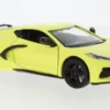 Motormax Chevrolet Corvette C8 Stingray, hellgelb, 2020, 1:24, Outlet