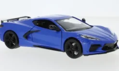 Motormax Chevrolet Corvette C8 Stingray, blau, 2020, 1:24, Outlet