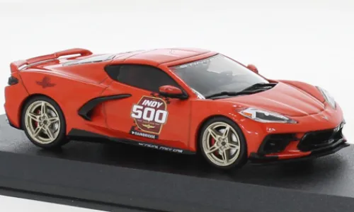 Greenlight Chevrolet Corvette (C8) Stingray, 2020, Offical Pace Car Indianapolis 500, 1:43, New