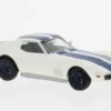 Brekina Chevrolet Corvette C3, weiss/blau, 1967, 1:87, Hot