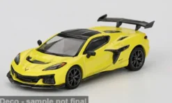 Mini GT Chevrolet Corvette C8 ZR1, gelb/schwarz, 2025, 1:64, Outlet