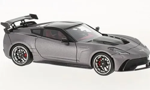 GLM Chevrolet Corvette Widebody DarwinPRO Black Sails, grau/schwarz, 2016, 1:43, Best